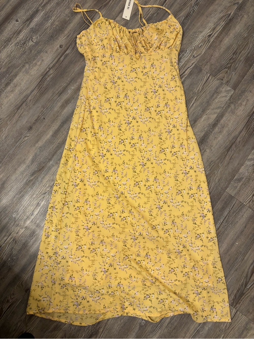 Workshop Republic Clothing Yellow Floral Dress